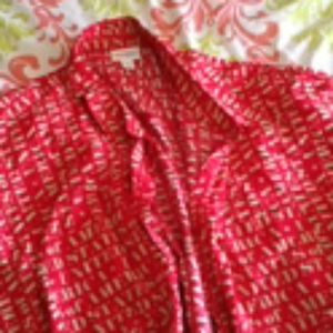 Lularoe 4th of July button up blouse